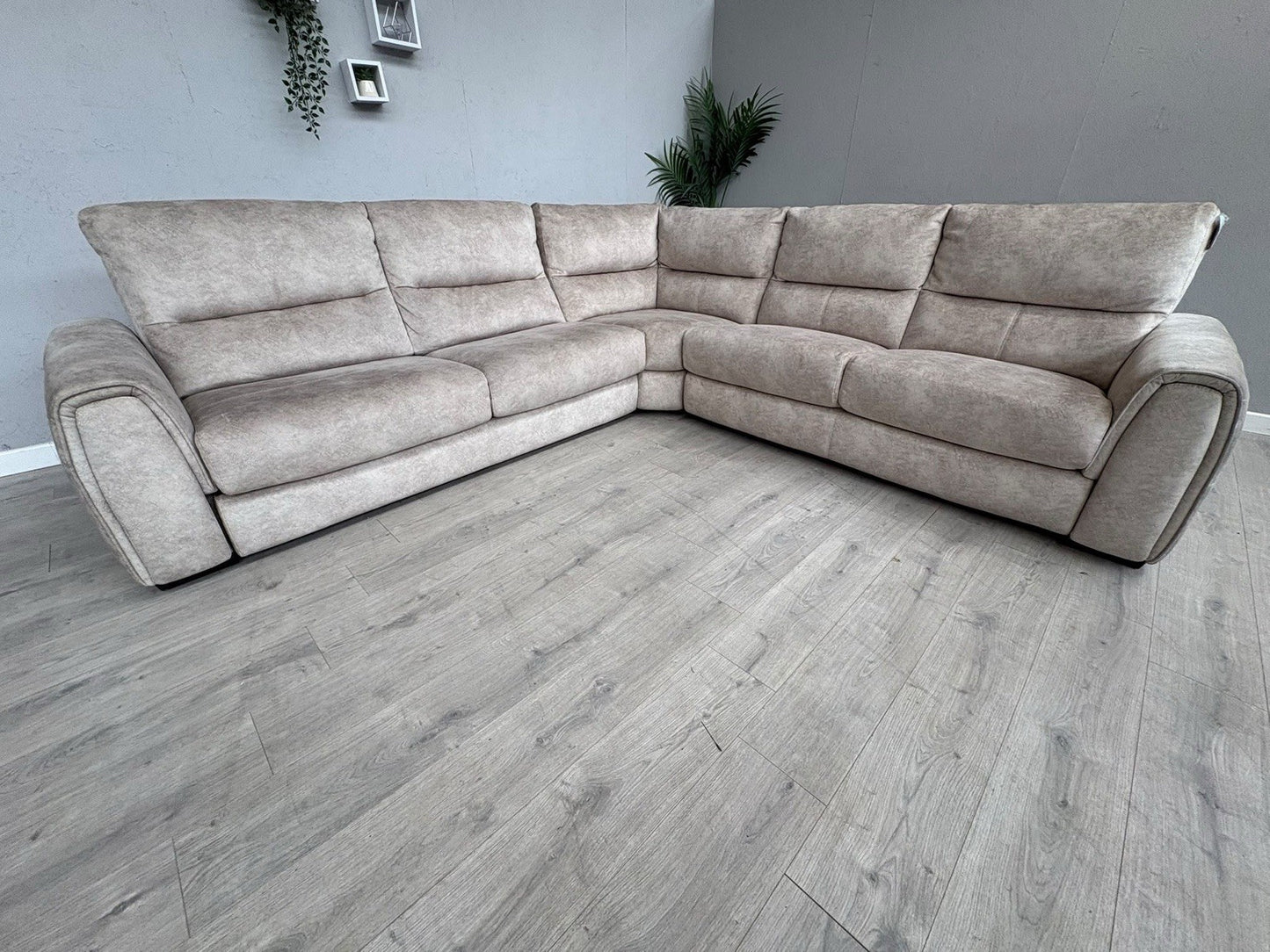 Furniture Village FLEX Fabric Large LHF Corner Sofa Bed, Storage Arms, RRP £2945