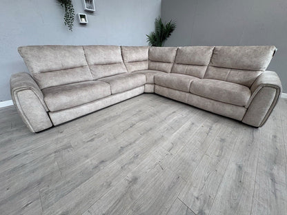 Furniture Village FLEX Fabric Large LHF Corner Sofa Bed, Storage Arms, RRP £2945