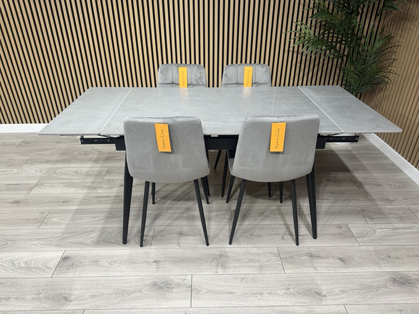 NEXT Sample - VERONA Marble Effect Extending Dining Table + 4 x Chairs RRP £1799