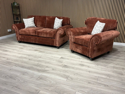 New BLENHEIM Fabric 3 Seater + Armchair - RRP £2790