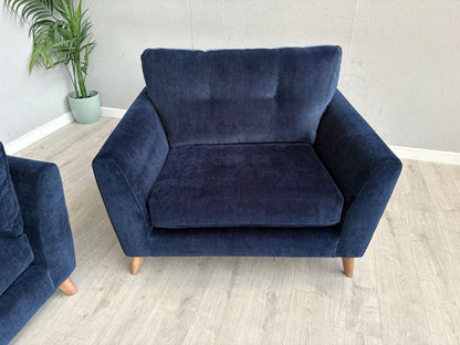 Dunelm - Peyton Grand Fabric 4 Seater Sofa + Love Chair / Armchair  - RRP £2,428