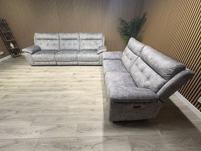SCS Belford 3+3 Seater Power Recliner Sofa Set with Head Tilt - RRP £2698