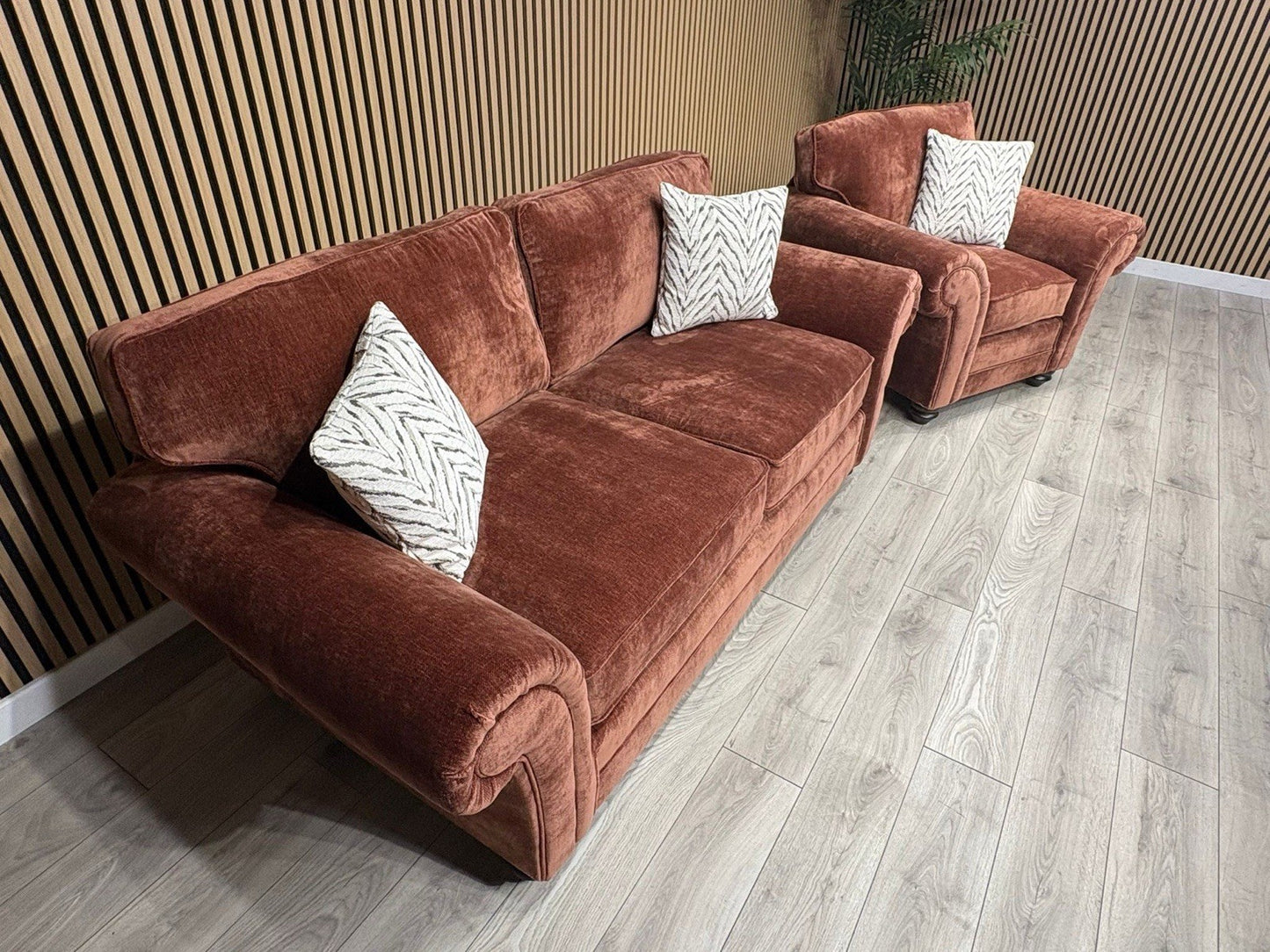 New BLENHEIM Fabric 3 Seater + Armchair - RRP £2790
