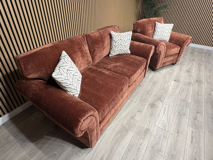 New BLENHEIM Fabric 3 Seater + Armchair - RRP £2790