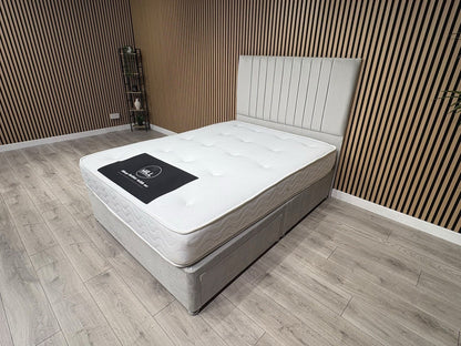 4ft6 Durham Bed Set, Inc Base + Headboard + Mattress (Storage Options Available)