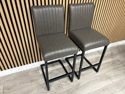 NEXT Sample - RIGA Industrial leather Bar Stools