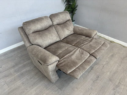Furniture Village SLOANE Fabric 2 Seater Power Recliner Sofa - RRP £945