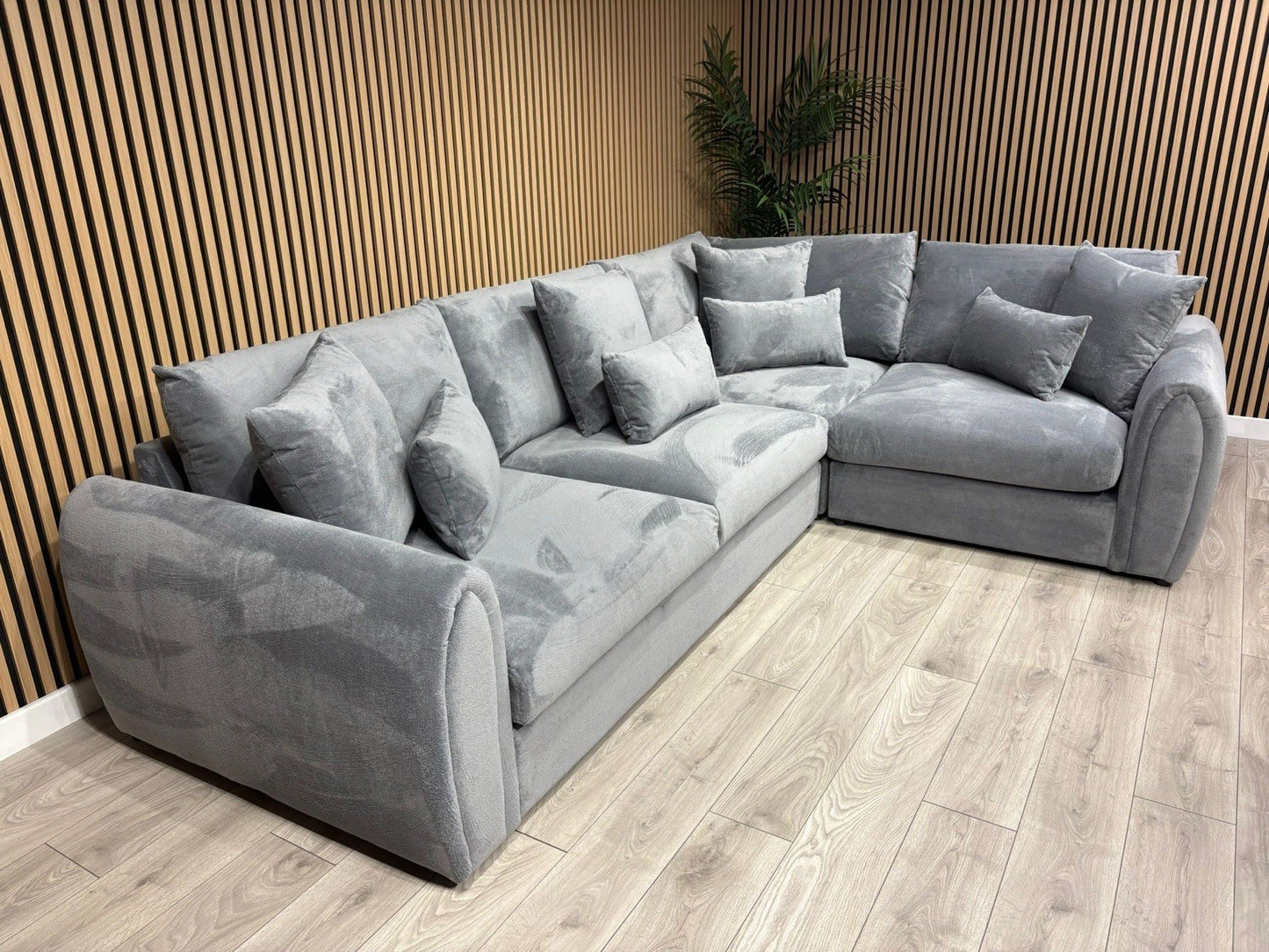 Sofology MARBLE ARCH Style Fabric RHF Corner Sofa, Grey - RRP £3,599