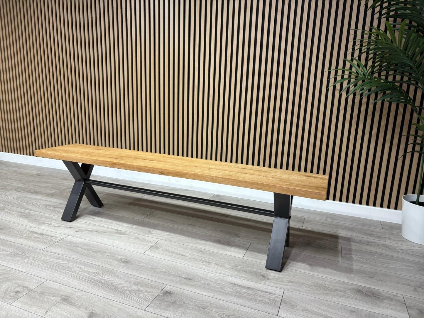 Furniture Village EARTH Solid Oak 180cm Dining Bench - RRP £359