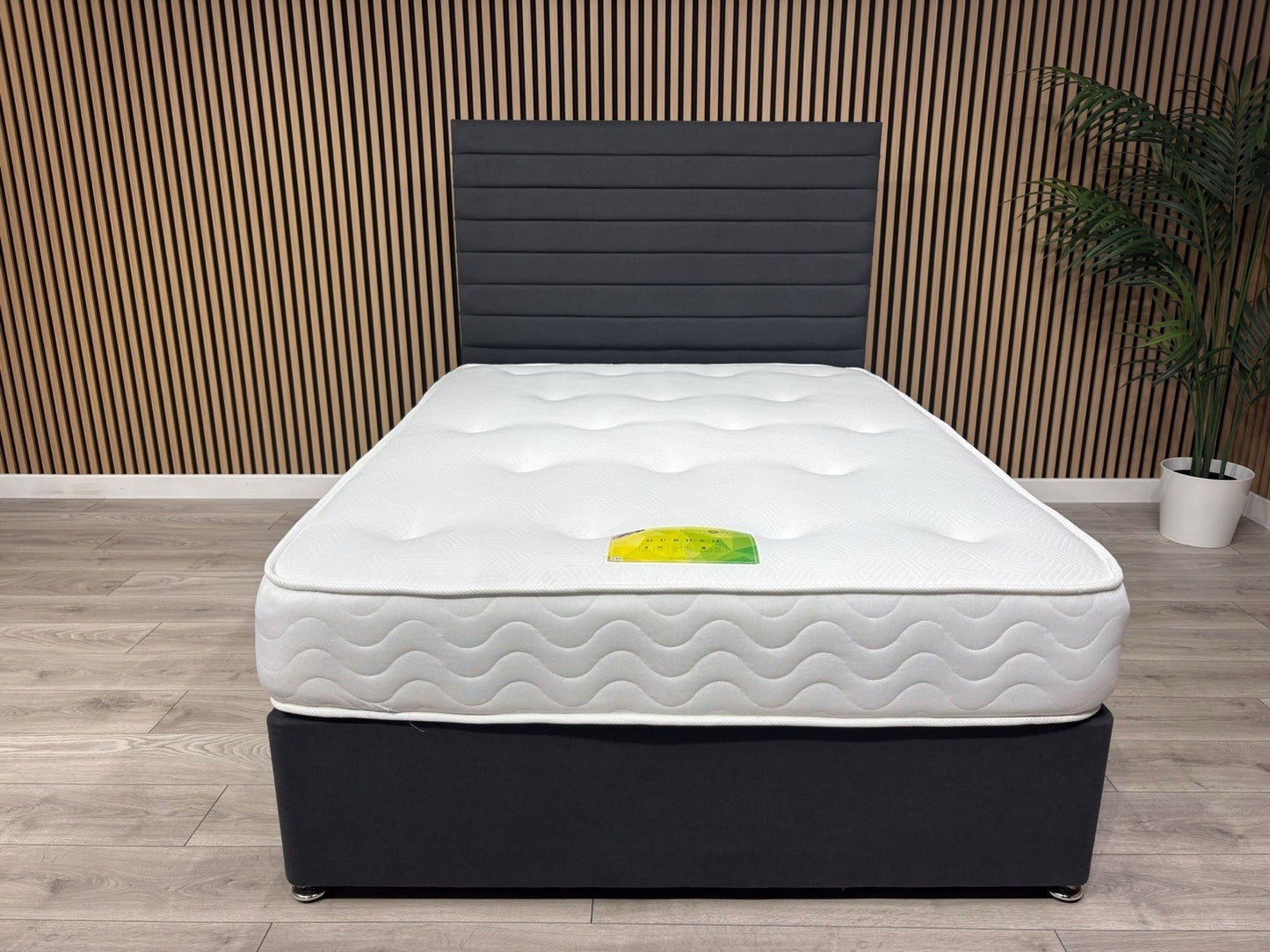5ft Durham Bed Set, Inc Base + Headboard + Mattress (Storage Options Available)