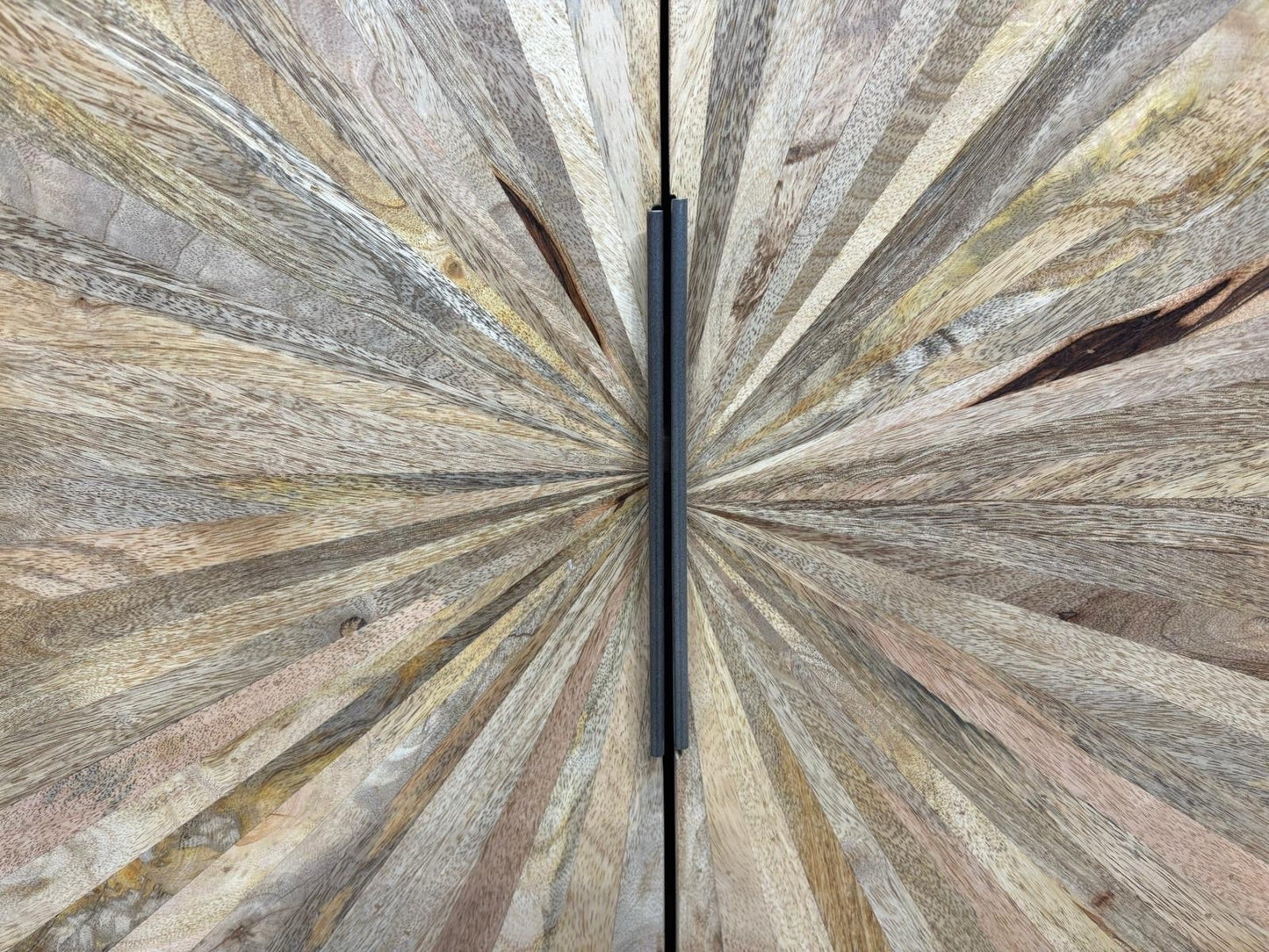 NEXT Sample - Geo Mango Wood Hall Cabinet - RRP: £895