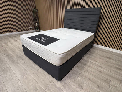 5ft Durham Bed Set, Inc Base + Headboard + Mattress (Storage Options Available)