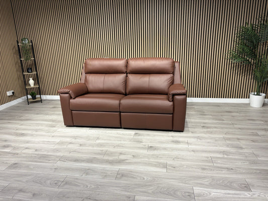 F. Village - G Plan THORNBURY Leather 3 Seater Power Recliner Sofa - RRP £5,395