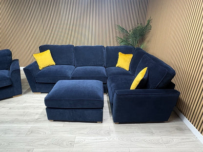 Furniture Village New Legend Corner + Footstool + Love Chair Set