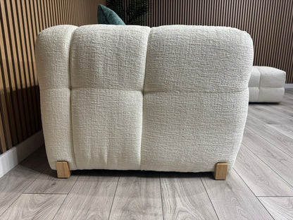 GENOA Large Fabric RHF/LHF Open End Chaise Corner Sofa - RRP £2,499