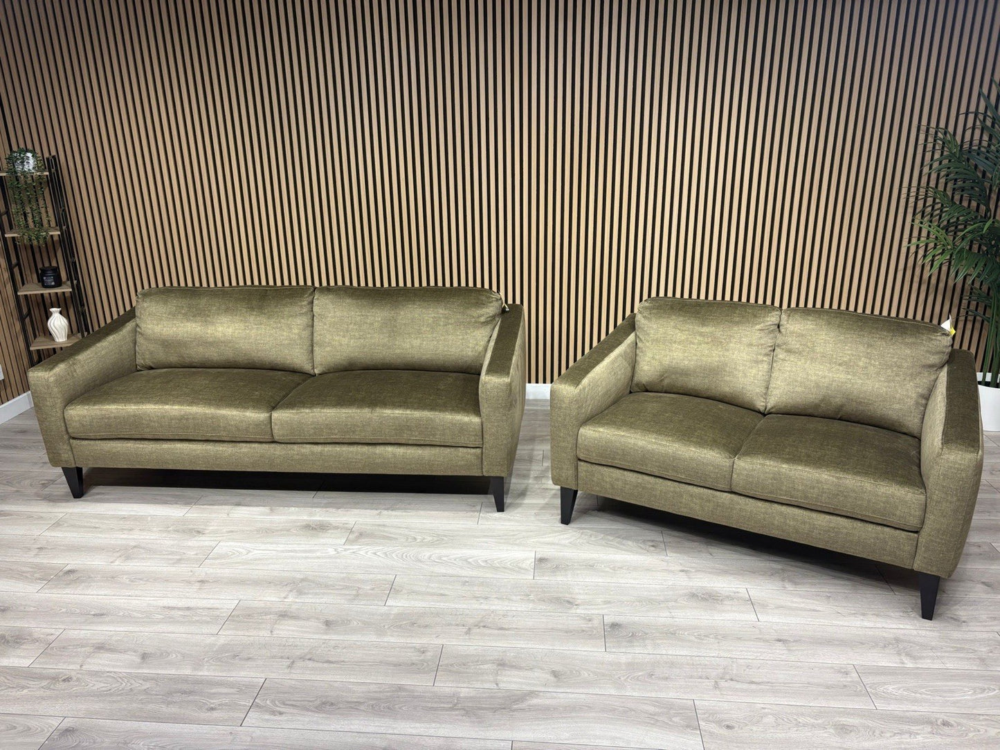 John Lewis BAILEY Style Fabric 3 Seater + 2 Seater Sofa Set, Olive - RRP £2,978
