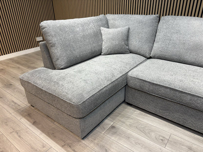 CARNABY Premium Fabric U Shaped Corner Chaise Sofa + Footstool - RRP £1,999