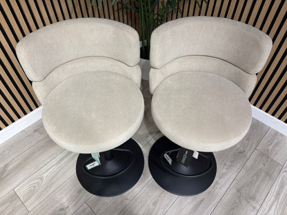 NEXT Sample - Brushed Velvet Cream Bar Stool