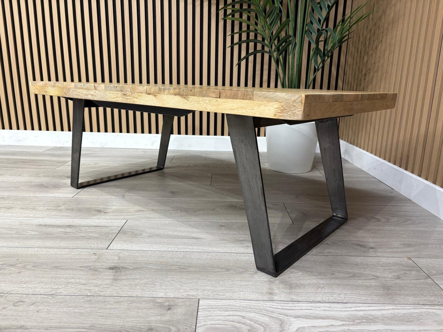 NEXT Sample - Geo Mango Wood Coffee Table - RRP: £559