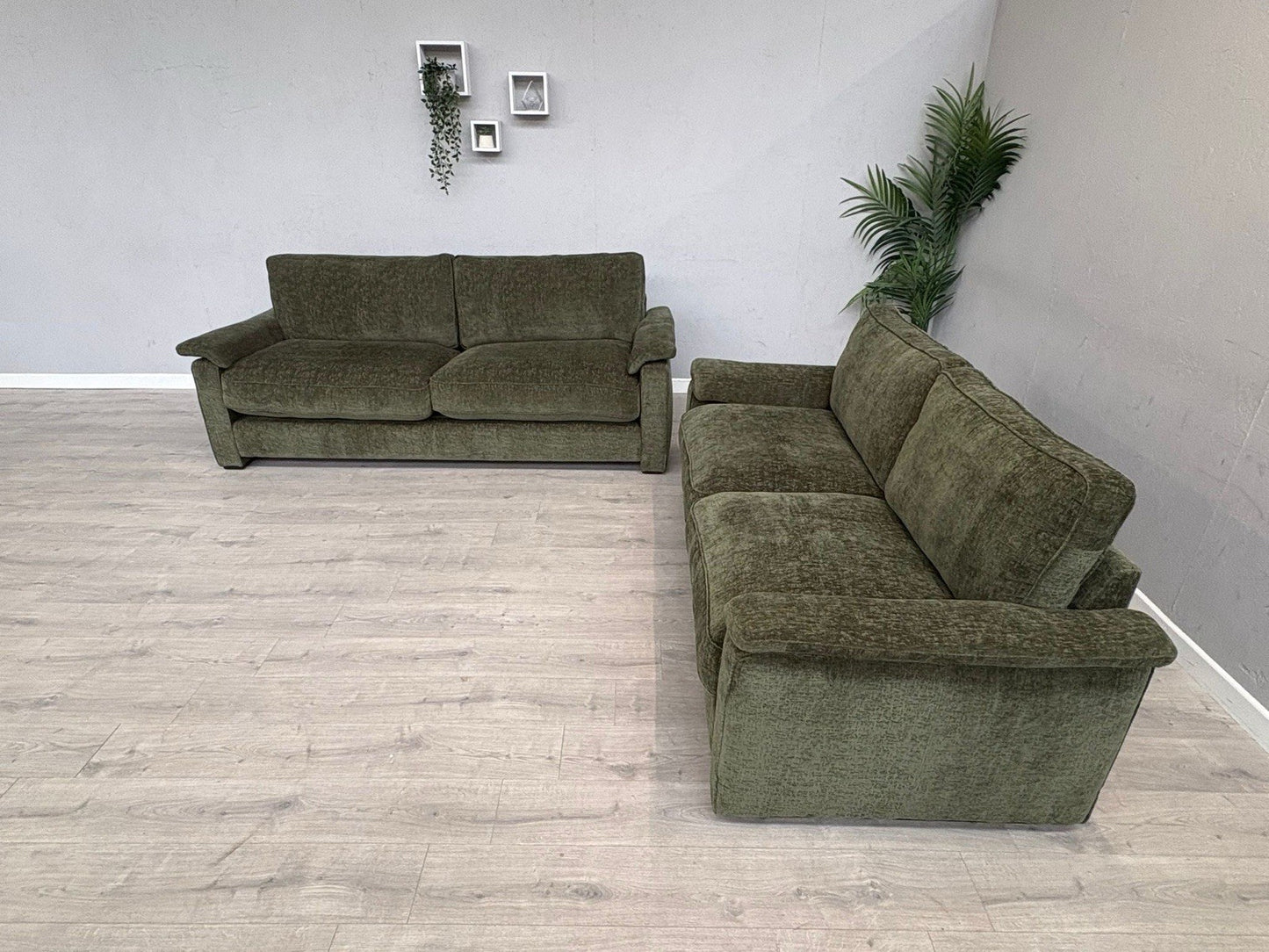 Furniture Village BOXY Fabric 3 + 2 Seater Mini Arm Sofa Set - RRP £3690