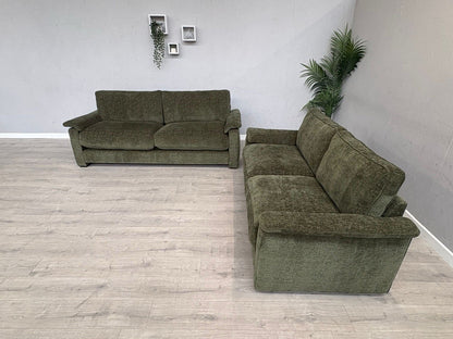 Furniture Village BOXY Fabric 3 + 2 Seater Mini Arm Sofa Set - RRP £3690