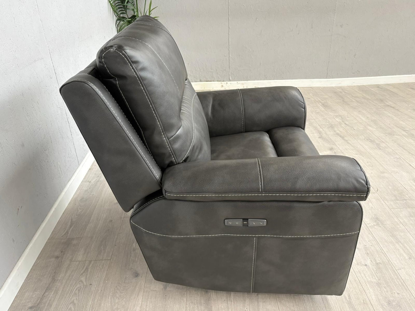 DFS Evander Faux Leather Power Recliner Armchair - RRP £899