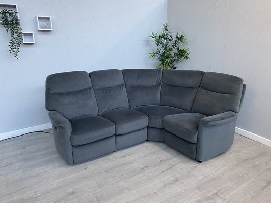 Furniture Village LILLE Fabric Compact Corner Sofa, Power Recliner - RRP £1,895