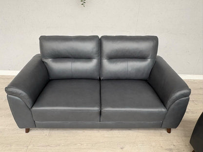DFS Coben Leather 2 Seater Sofa + Armchair Set - RRP £1428 (Read Description)