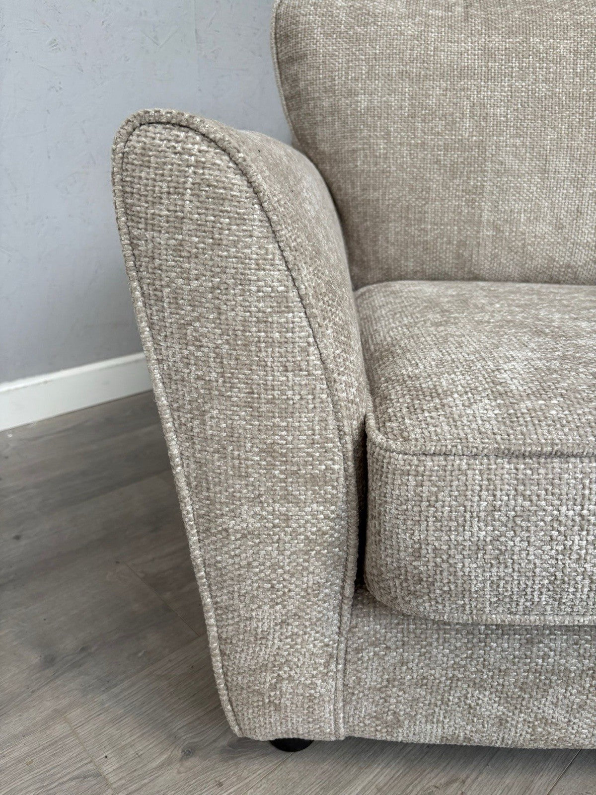 Furniture Village TABITHA Fabric Chair Armchair, Stone - RRP £995