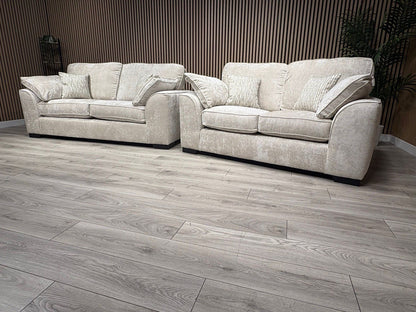 NEXT Stamford Style Fabric 3 Seater + 2 Seater Sofa Set - RRP £2450