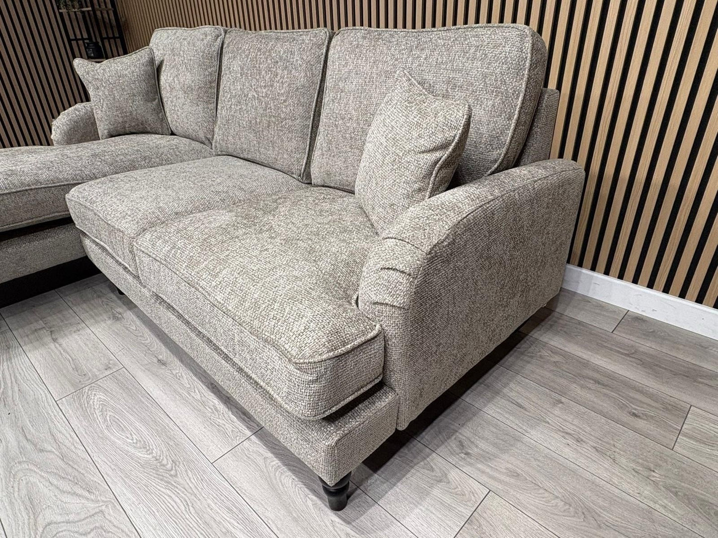 Laura Ashley LYNDEN Style Fabric 3 Seater LHF Chaise Corner Sofa - RRP £2625