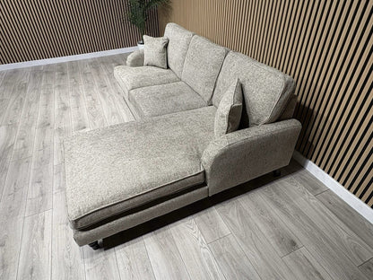 Laura Ashley LYNDEN Style Fabric 3 Seater RHF Chaise Corner Sofa - RRP £2625