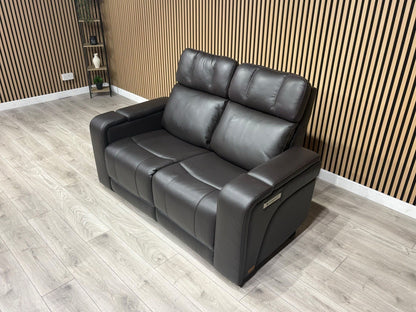 SCS Adstock Leather 2 Seater Power Recliner Sofa RRP £2699 (Read Description)