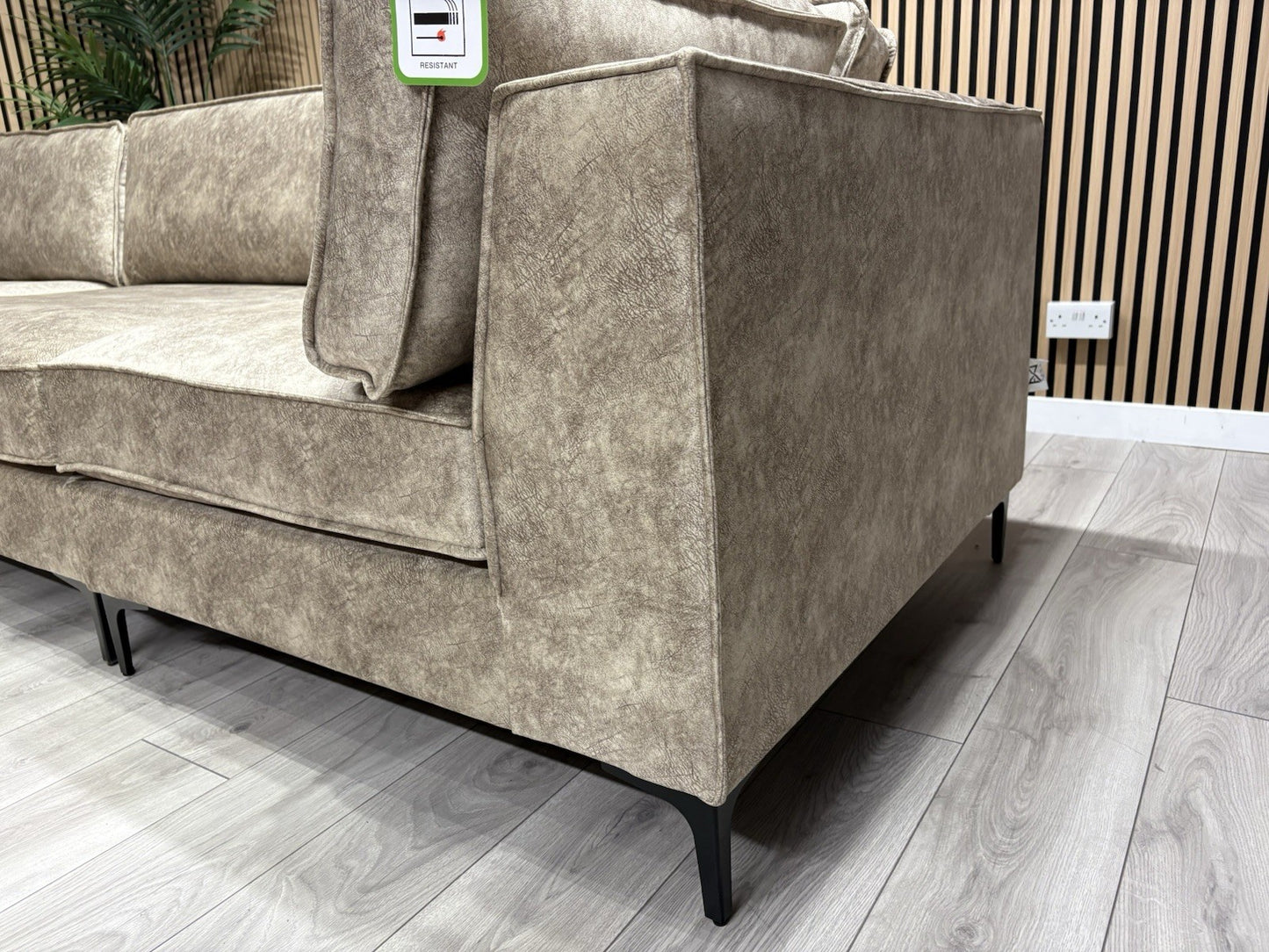 ELIJAH Modular Premium Fabric Corner Sofa, Mink - RRP £3,799