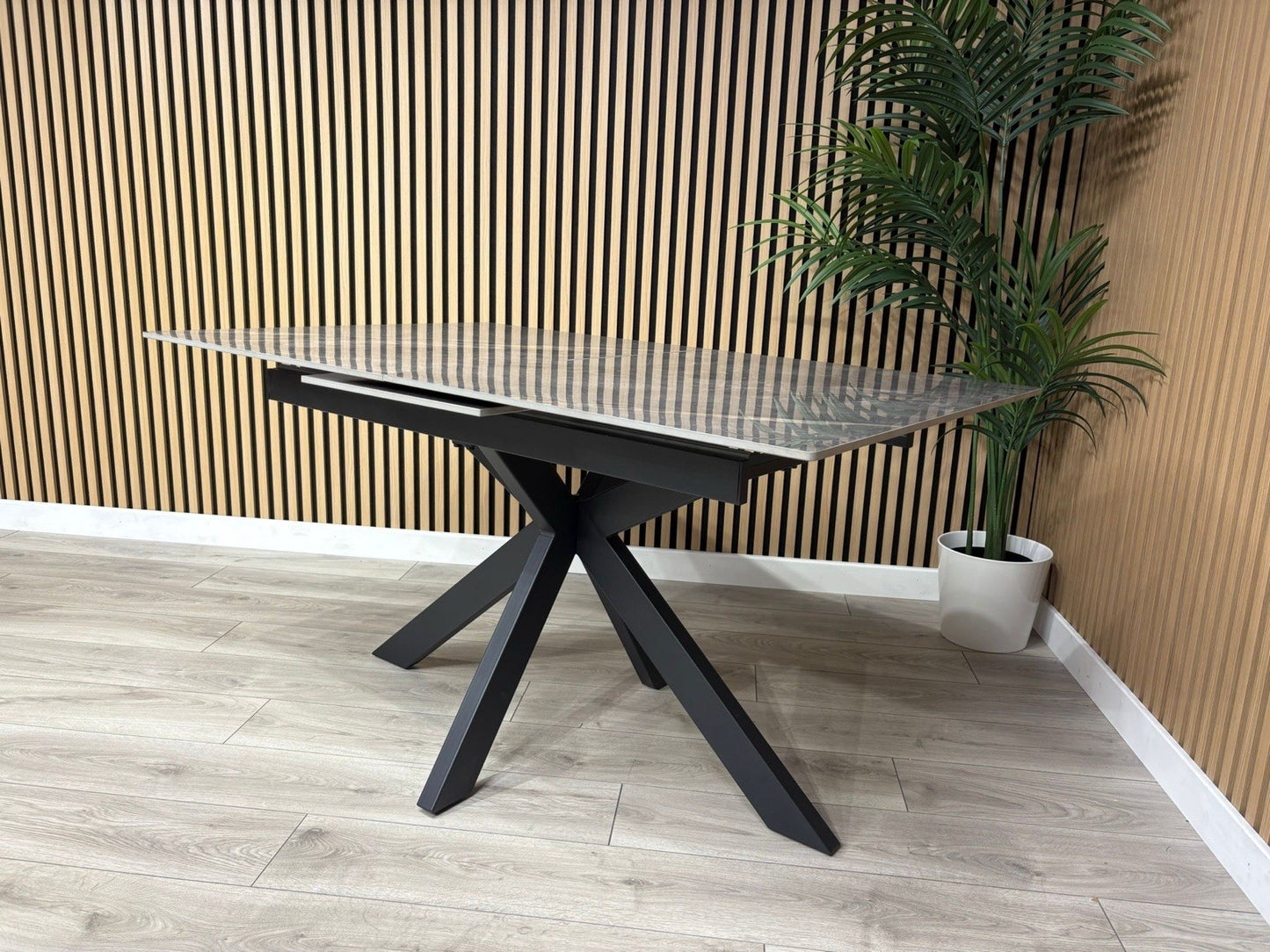 NEXT Sample - CRETE Marble Effect Extendable Dining Table  - RRP £899