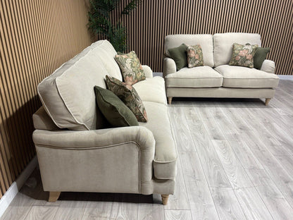 Laura Ashley HERITAGE Style Fabric 3 Seater + 2 Seater Sofa Set - RRP £3,500