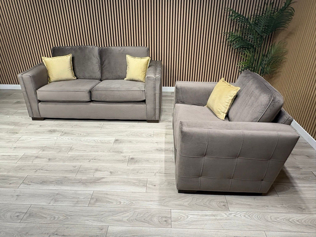 NEXT Sample Fabric 3 Seater Sofa + Love Chair Set - RRP £2498