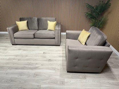 NEXT Sample Fabric 3 Seater Sofa + Love Chair Set - RRP £2498