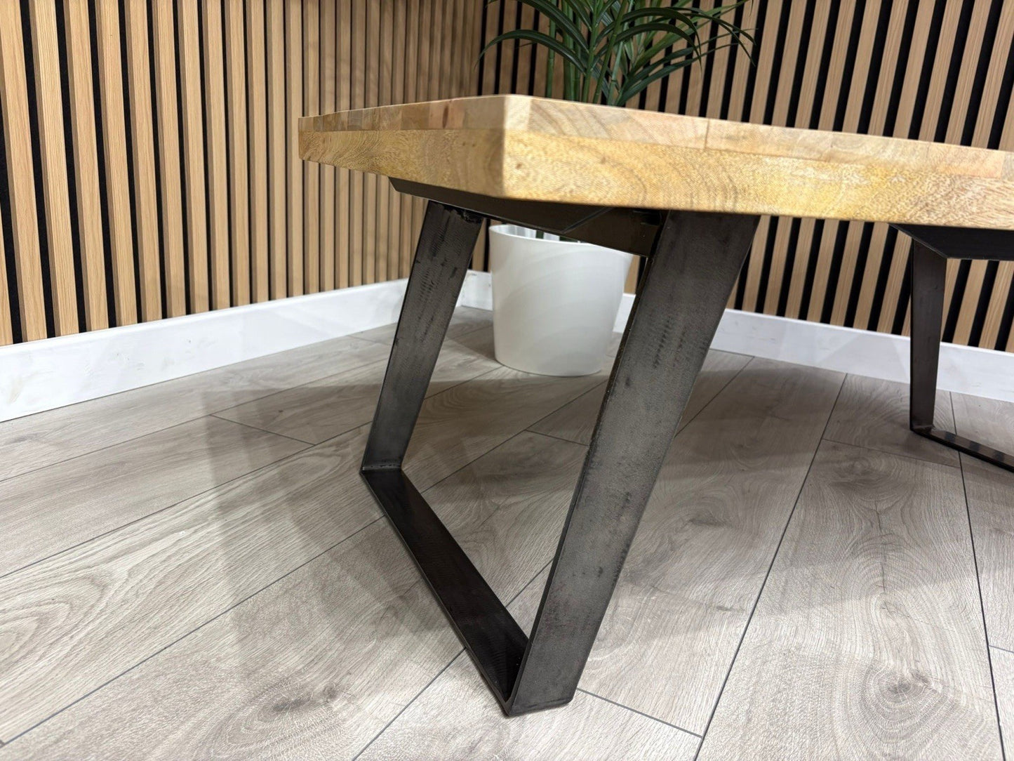 NEXT Sample - Geo Mango Wood Coffee Table - RRP: £559