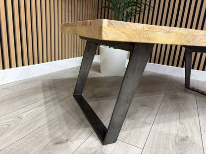 NEXT Sample - Geo Mango Wood Coffee Table - RRP: £559