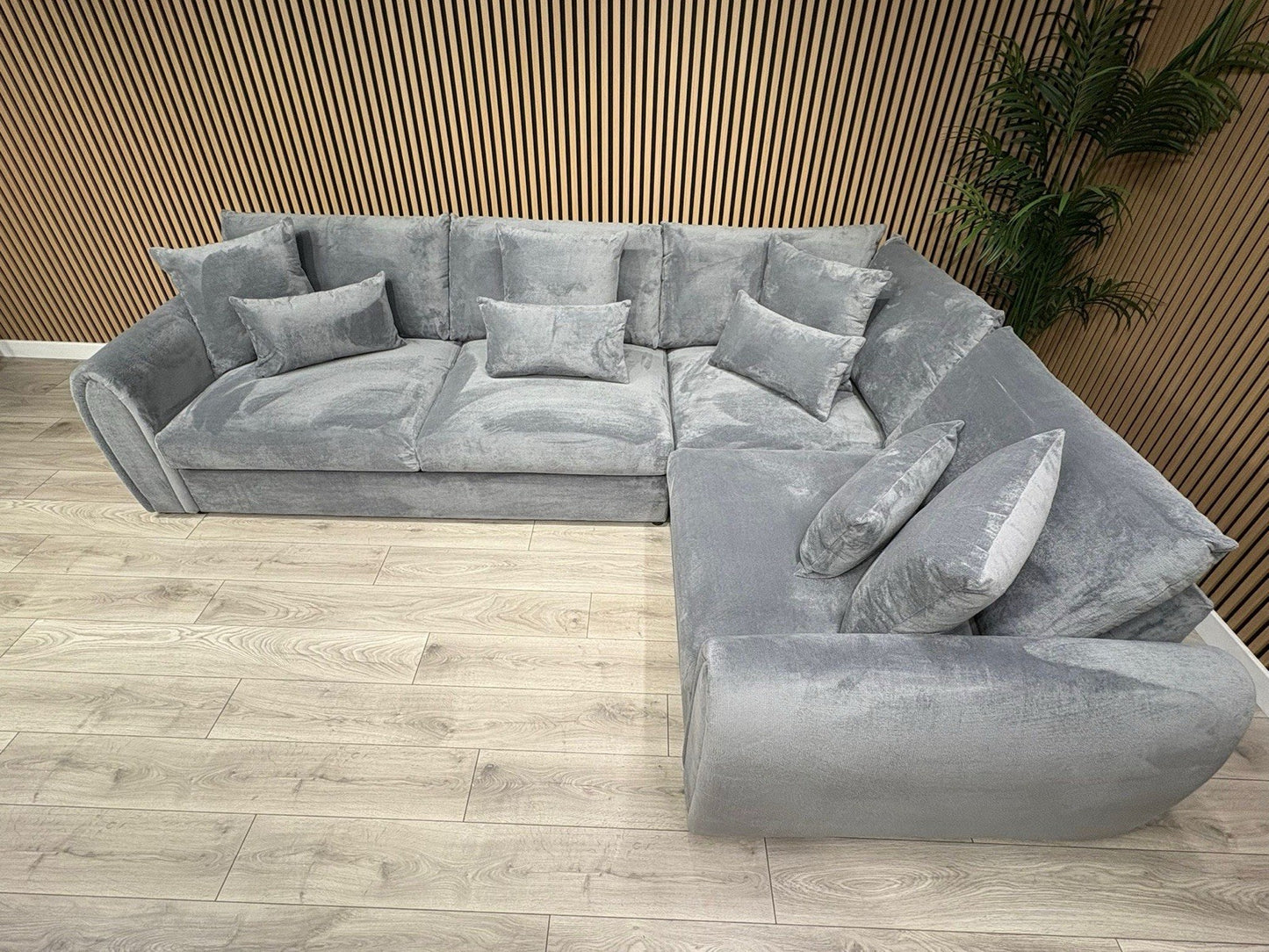 Sofology MARBLE ARCH Style Fabric RHF Corner Sofa, Grey - RRP £3,599