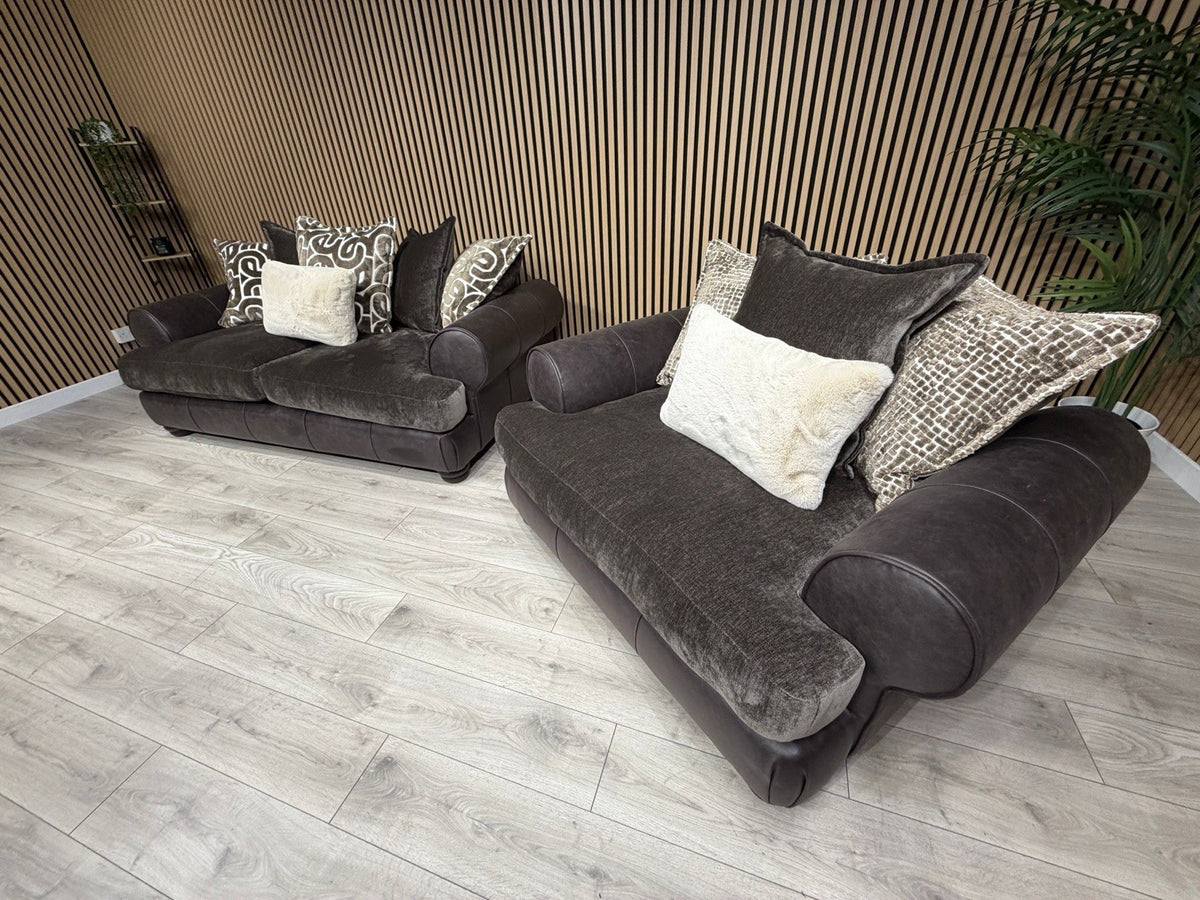 Viscount Fabric 3 Seater Sofa + Love Chair Set - RRP £3898 (PRE ORDER 6-8 WEEKS)