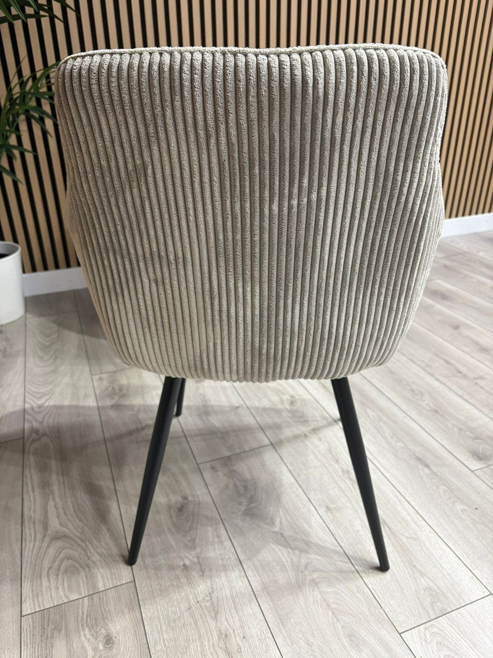 NEXT Sample - Light Grey Corduroy Dining Chairs
