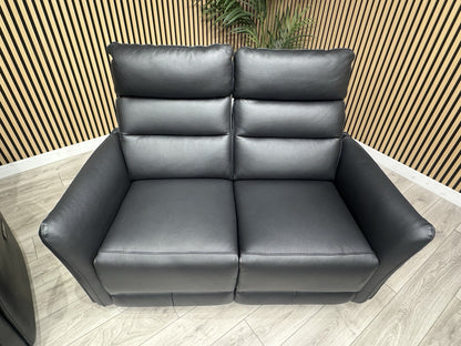 SCS  Cleveley Leather 2+2 Seater Power Recliner/Headrests + Console  - RRP £2898