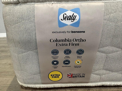 Sealy COLUMBIA Ortho Extra Firm 6ft Superking Zip & Link Mattress - RRP £1,499