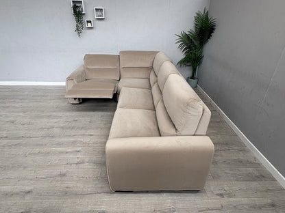 F.V Flex LHF Corner Sofa Bed with Power Recliner & Storage Arms - RRP £2945