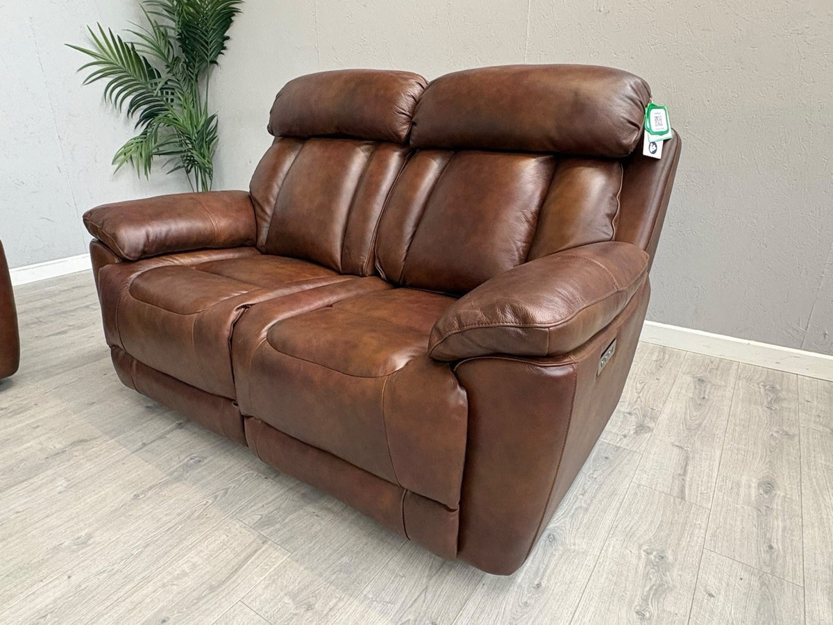 DFS Bravado Leather 2+2 Seater Power Recliner Sofa Set - RRP £3798