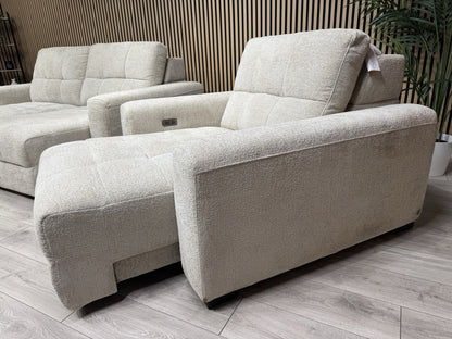 DFS Una 3 Seater Sofa + Love Chair Power Slider Set RRP £2398