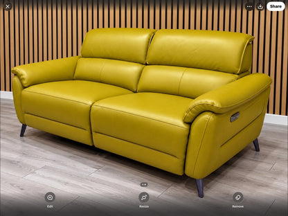 Furniture Village JUDE Style Leather 3 + 2 Seater Power Sofa Set - RRP £5,290