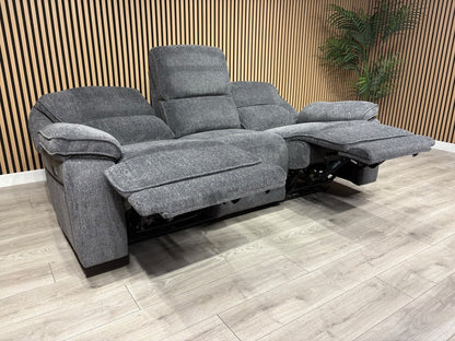 ORLANDO Fabric 3 Seater Power Recliner Sofa - RRP £1799